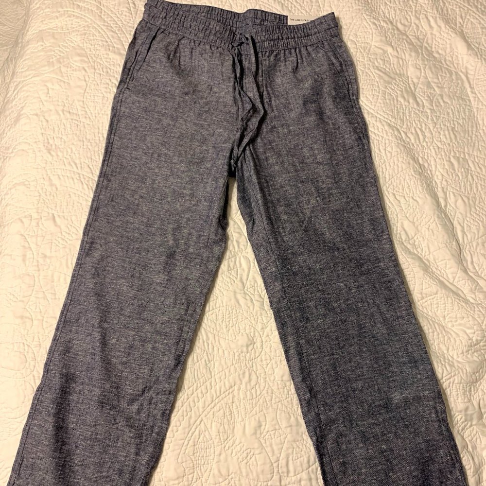 NWT Mid Rise Full Length Linen "Easy Pant"